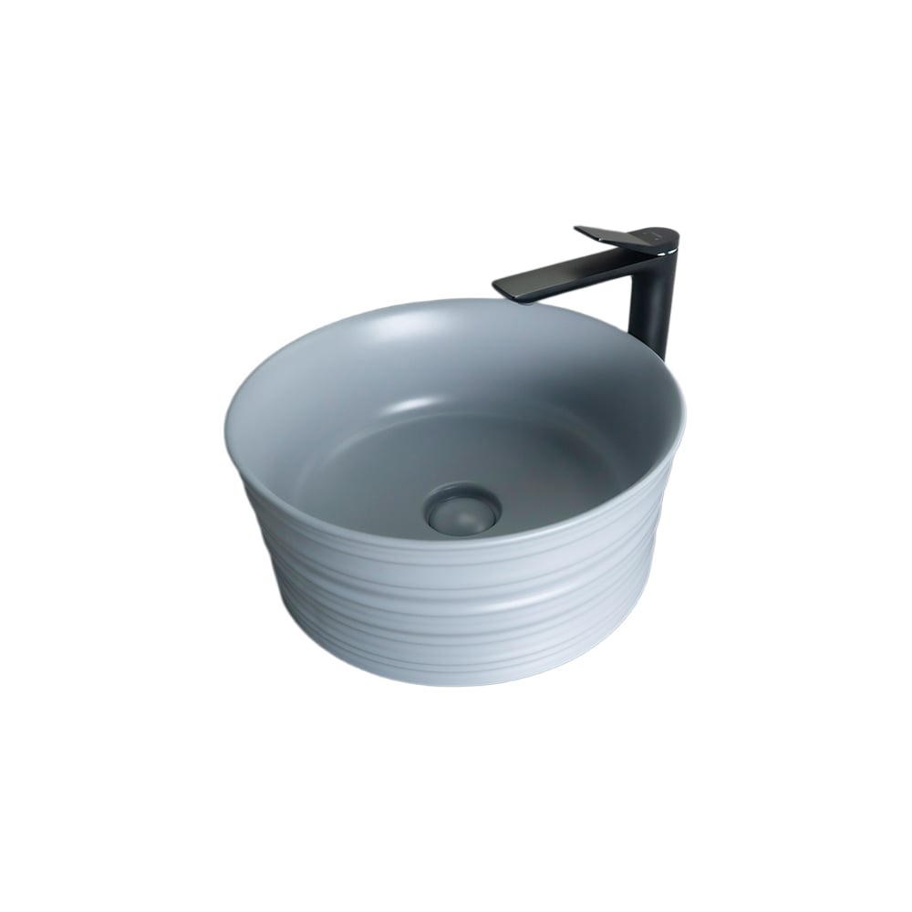 Изображение товара Крупная накладная раковина Gid Gm969 Серый матовый 41x41x18 см