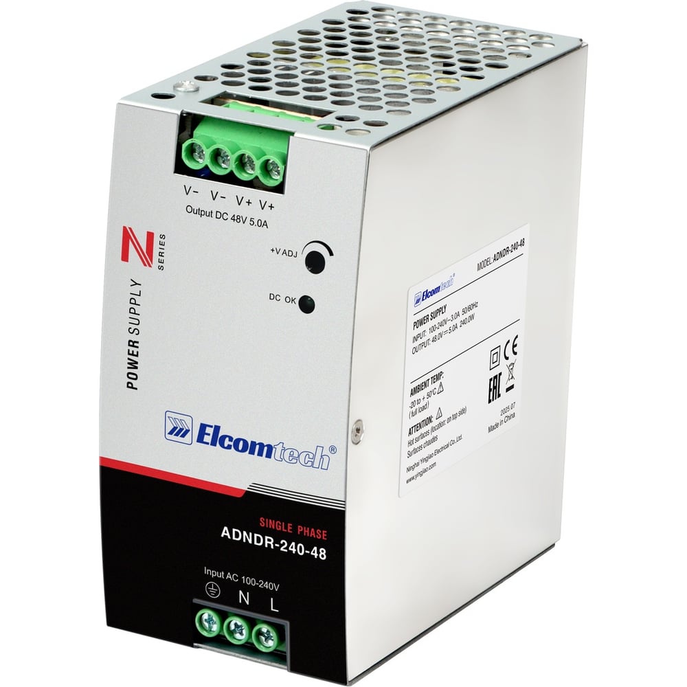 Изображение товара Блок питания ELCOMTECH ADNDR-240-48 240W с защитами