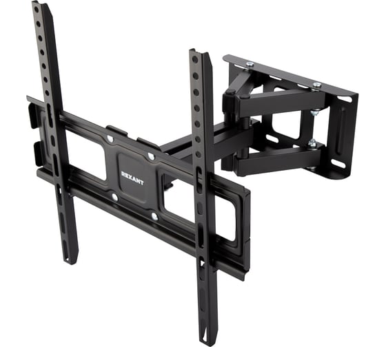 Изображение товара Кронштейн для телевизора REXANT 32-65 дюймов, наклонно-поворотный, выдвижной HOME 38-0334
