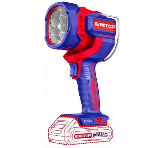 Изображение товара Беспроводной рабочий фонарь emtop ELWLI20881