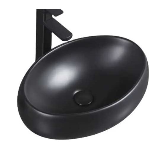 Изображение товара Раковина Gid Bm9030b накладная, черная матовая, 48x34x15 53372