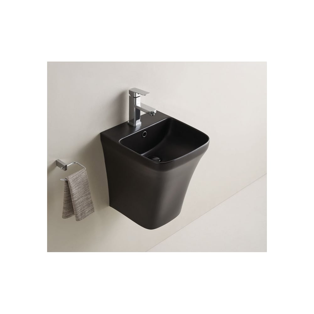 Изображение товара Подвесная черная матовая раковина Gid Nb102bm