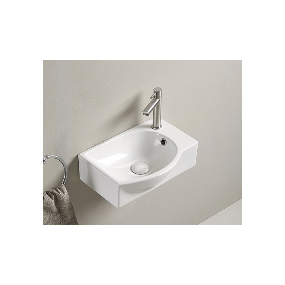 Изображение товара Подвесная раковина Gid N9276L белая 405x280 мм современный дизайн