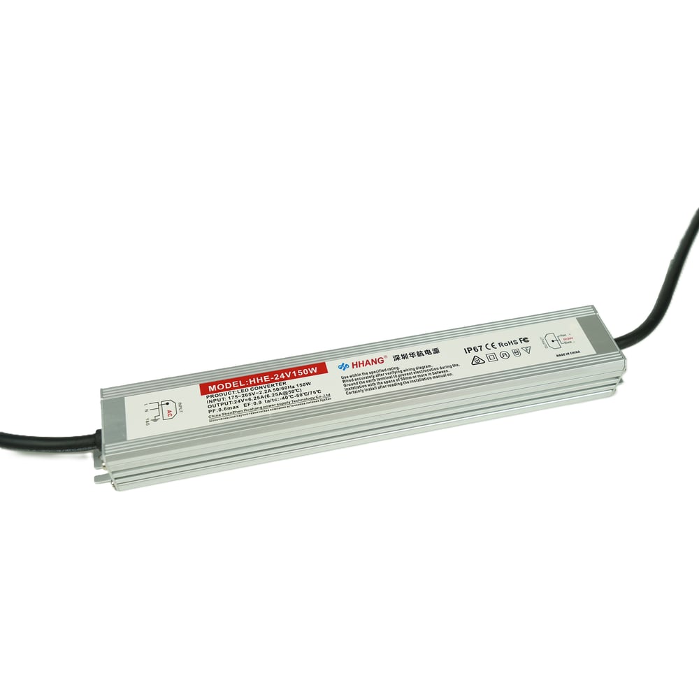 Изображение товара Блок питания DIAMOND LED SLIM-24V-5Y-150W-IP67-HHE для светодиодов