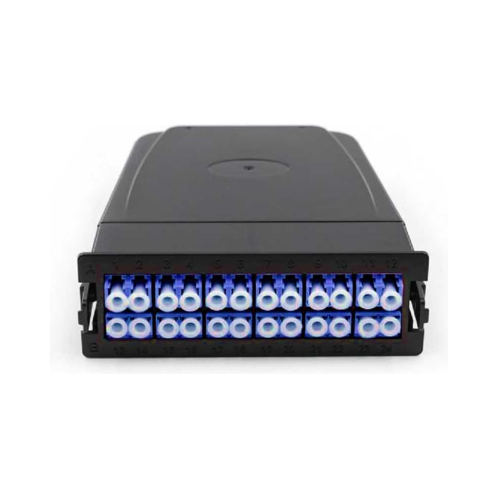 Изображение товара Кассета оптическая TopLAN 1хMPO(папа)/UPC 24 LC/UPC 12DLCU черный RAL9005