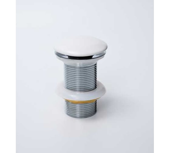 Изображение товара Донный клапан без перелива Gid Whm100 белый матовый, 7x7x10 74403K