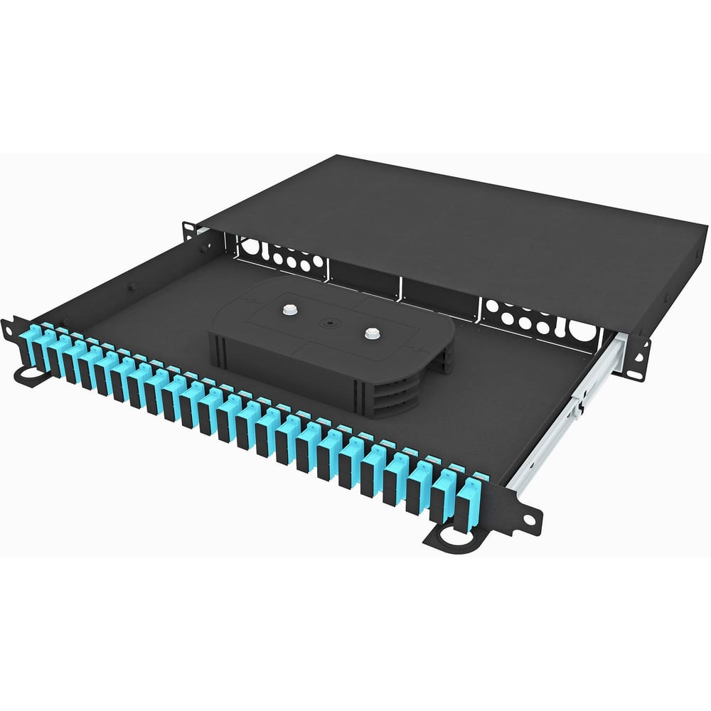 Изображение товара Оптический кросс стоечный выдвижной TopLAN 48 SC/UPC OM3 1U черный