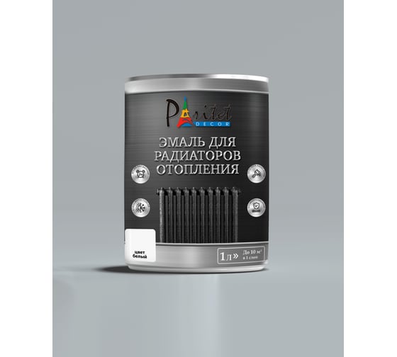Изображение товара Эмаль алкидная для радиаторов Paritet 1 л PD-012