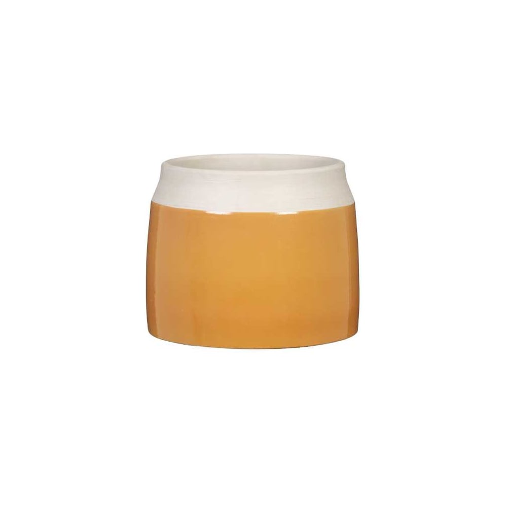 Изображение товара Керамическое кашпо Scheurich Naranja d14см оранжевое для растений и цветов