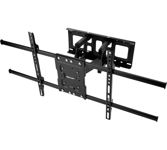 Изображение товара Кронштейн для телевизора REXANT 37-85 дюймов, наклонно-поворотный, двойное колено HOME 38-0384