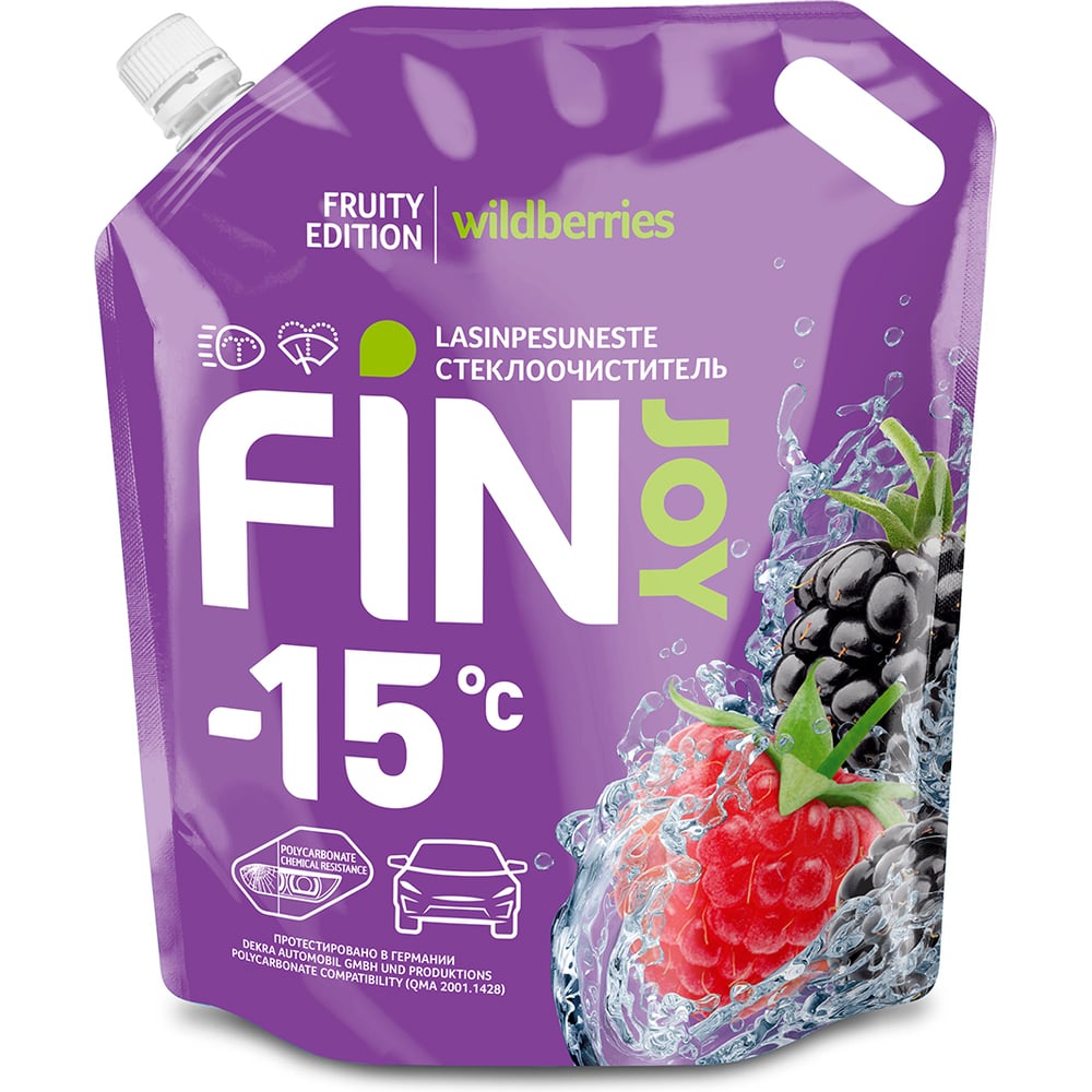Изображение товара Жидкость в бачок омывателя Fin joy FRUITY -15 DP 3 л зимняя жидкость для автомобиля