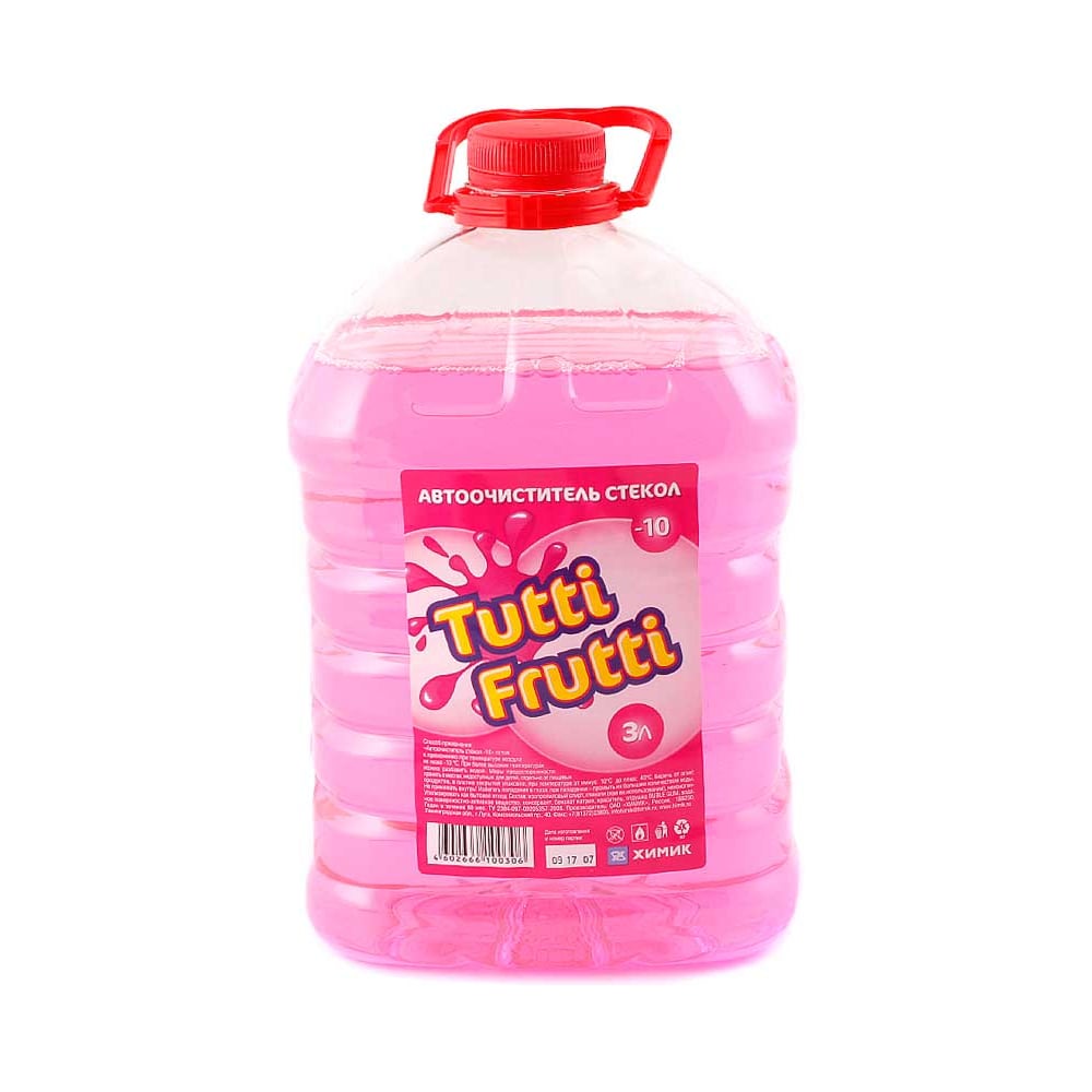Изображение товара Жидкость в бачок омывателя Fin joy TUTTI FRUTTI -10 3 л зимняя стеклоомывающая жидкость