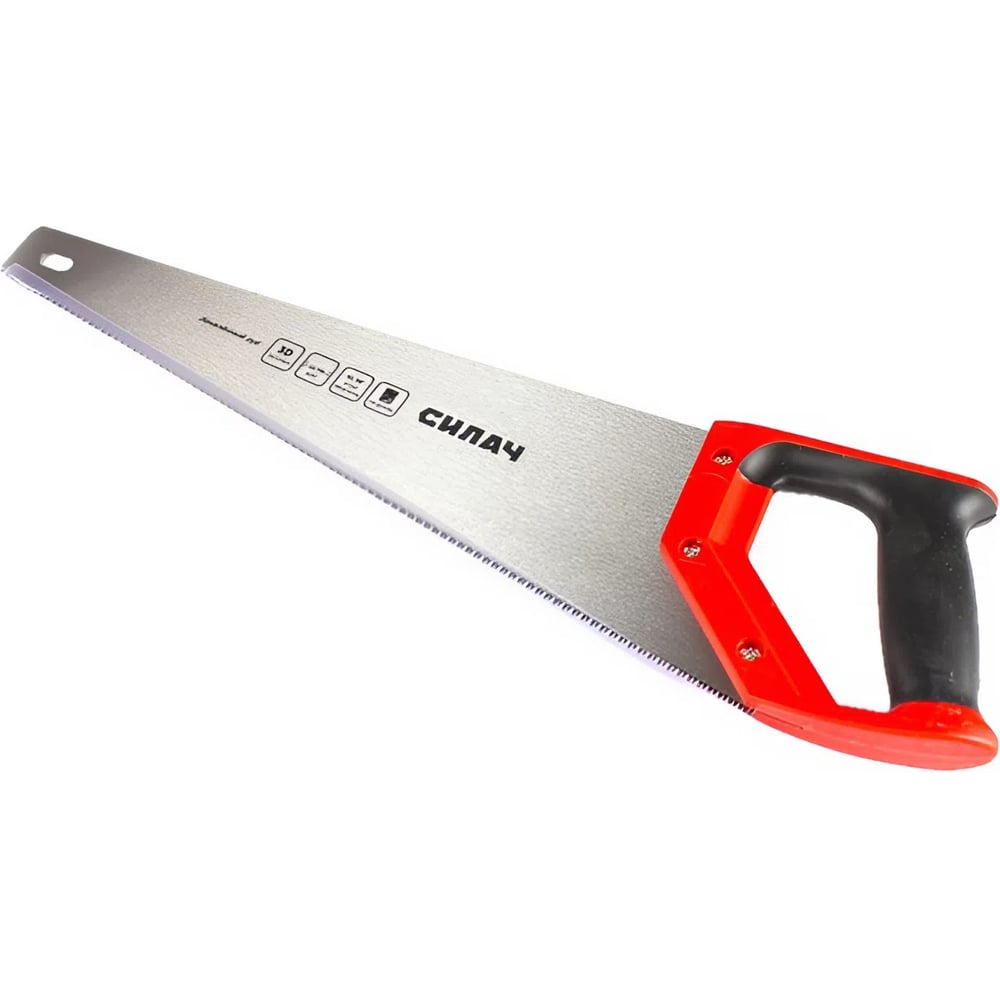 Изображение товара Ножовка по дереву СИЛАЧ 450мм с 3D-заточкой и ручкой