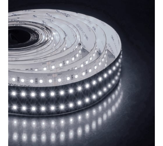 Изображение товара Светодиодная лента Apeyron 24В, 42Вт/м, smd2835, 240д/м, IP20, 4200Лм/м, подложка 30мм, 5м, 4000К 00-316