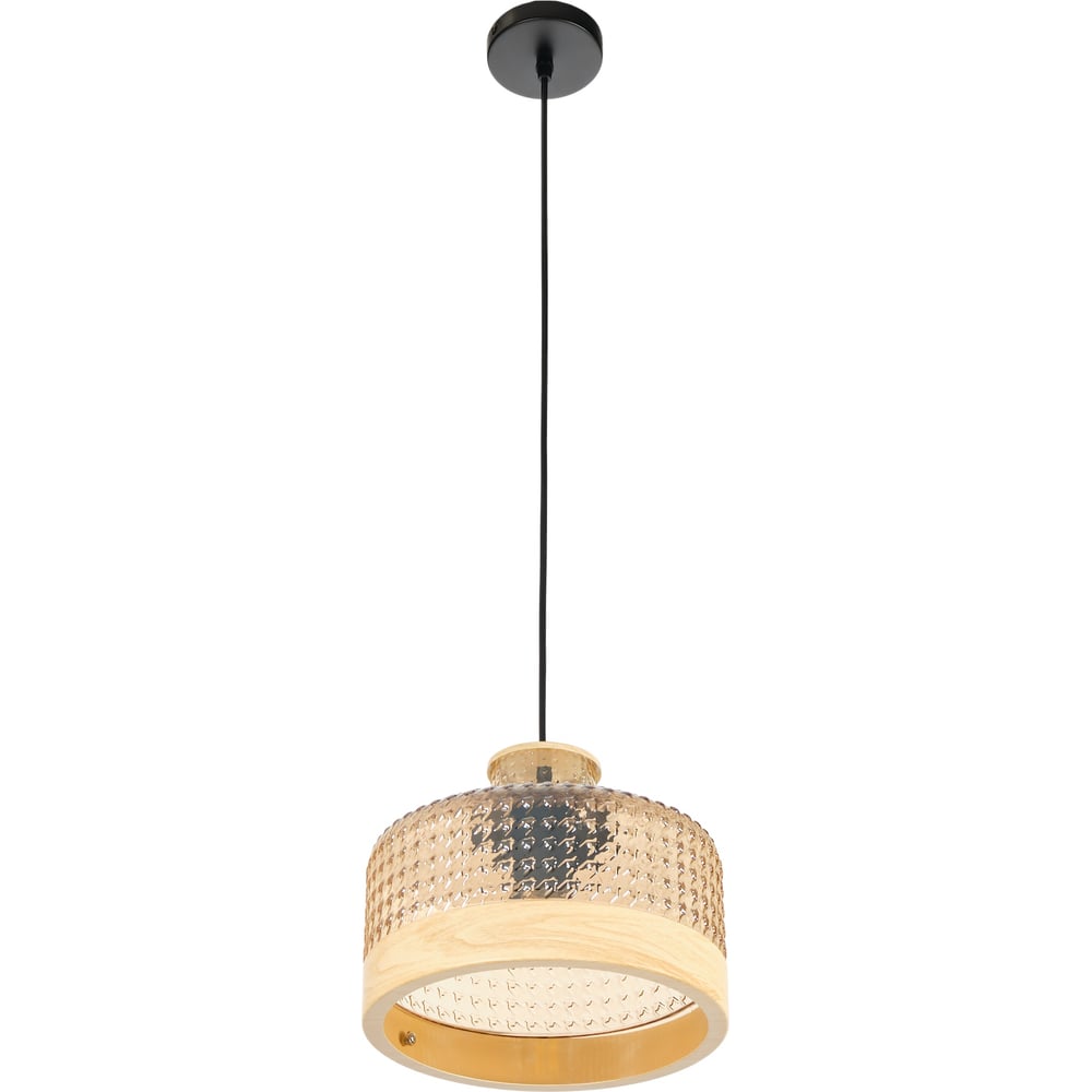 Изображение товара Подвесной светильник MyFar Edwin MR2481-1P модерн янтарь черный, цилиндр, IP20