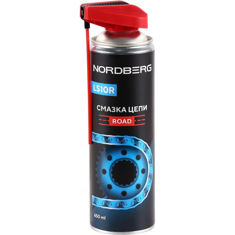 Изображение товара Смазка цепи NORDBERG ROAD LS10R, аэрозоль, 650 мл LS10R-650