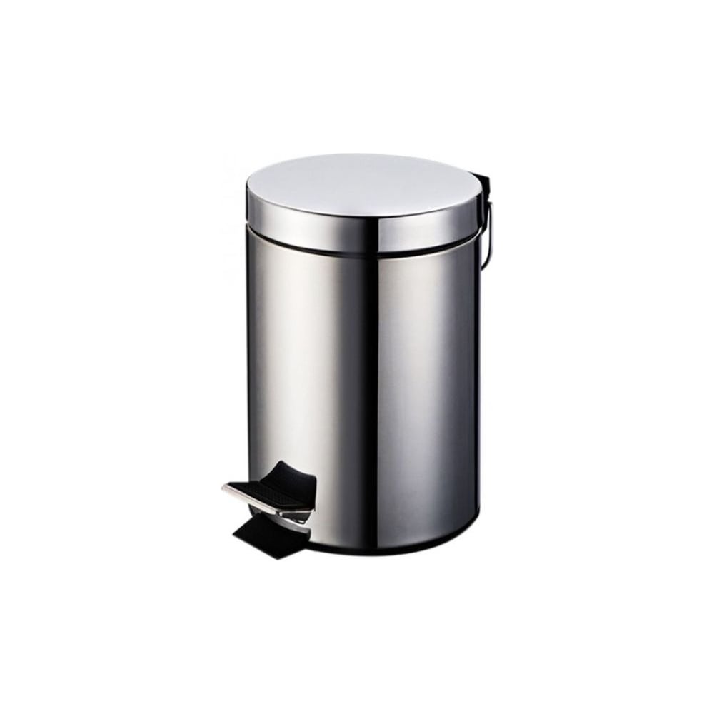 Изображение товара Ведро ПКФ Сварком нержавейка 12л с крышкой и педалью, хром