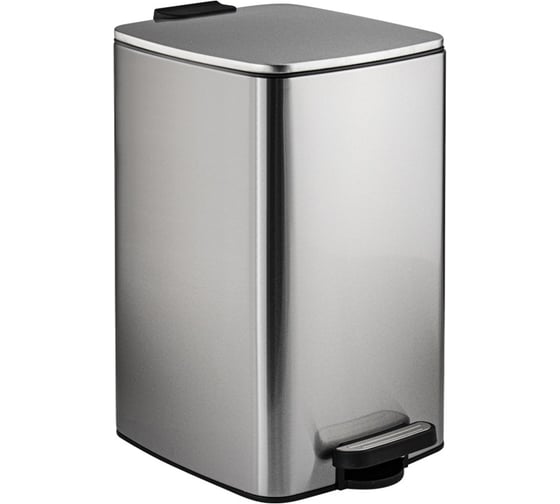 Изображение товара Ведро ПКФ Сварком нержавейка, с педалью, 8л, квадратное, сатин s065182