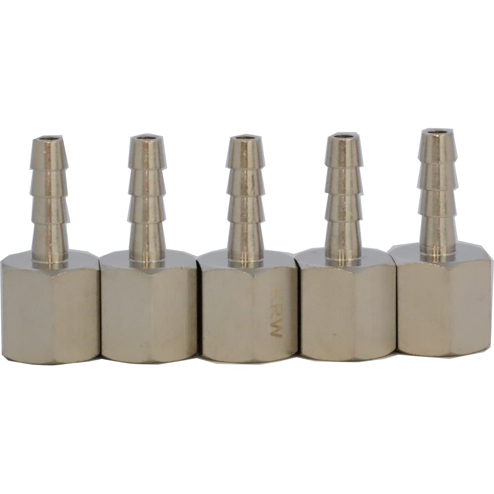 Изображение товара Фитинг елочка KraftWell 6 мм F1/4 5 шт шланг сталь