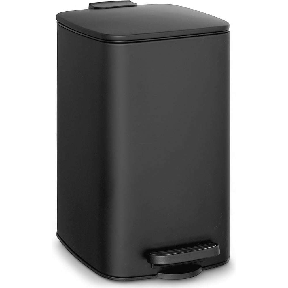 Изображение товара Ведро ПКФ Сварком нержавейка 8л квадратное с педалью черное s065185