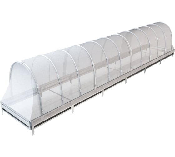 Изображение товара Арочный парник со спанбондом на грядке 19 см Delta-Park 6 м 3004001_3