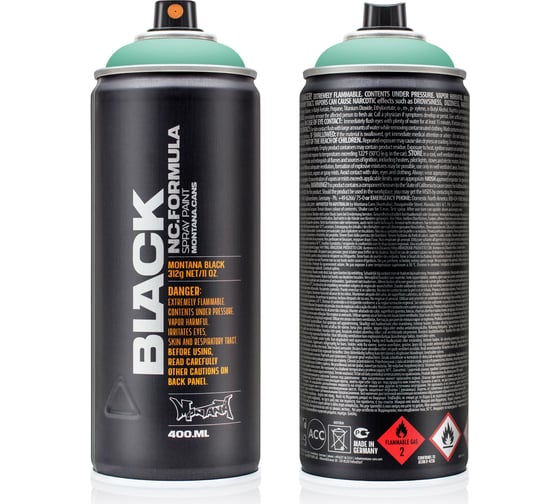 Изображение товара Краска MONTANA BLACK ментоловая, 0.4 л 6330 BLK