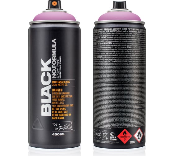 Изображение товара Краска MONTANA BLACK магия, 0.4 л 3940 BLK