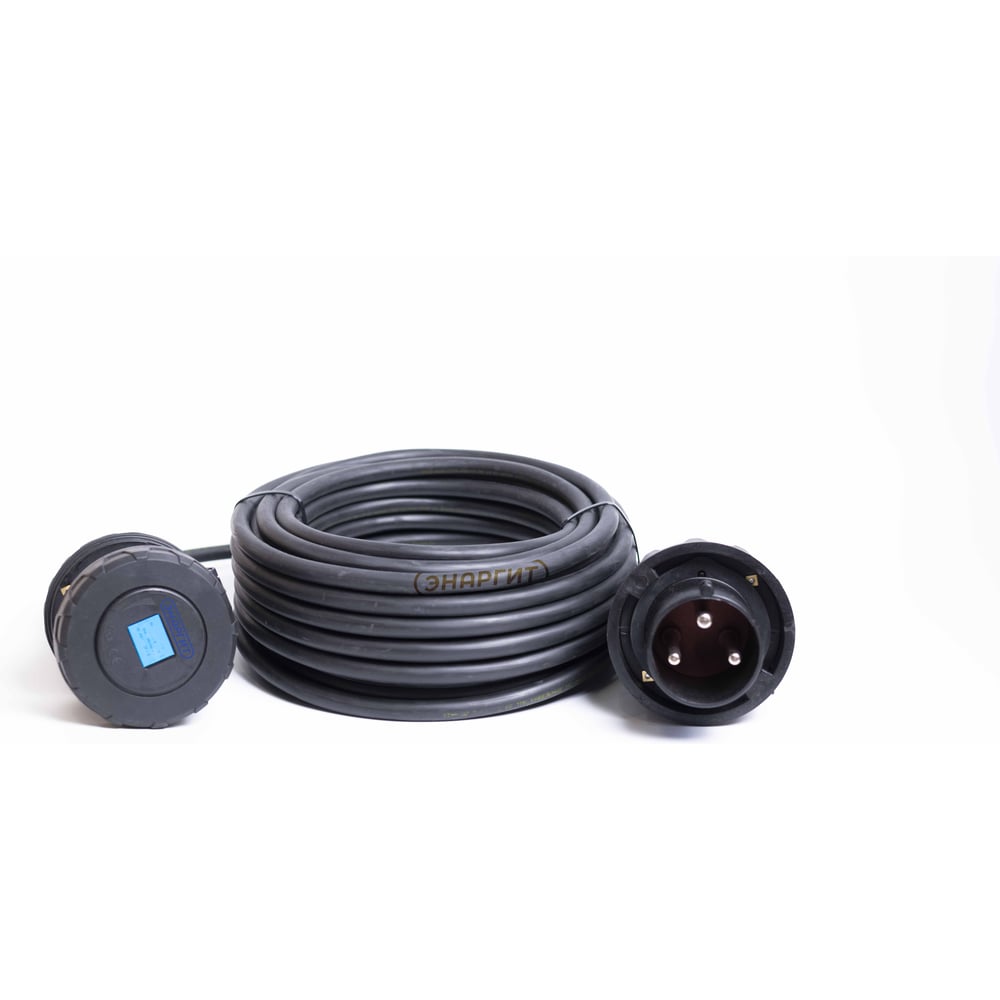 Изображение товара Удлинитель шнур энаргит 220 Вольт BLACK 20 метров 63А IEC60309