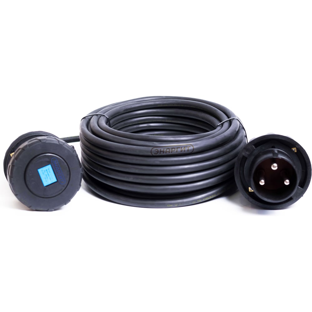 Изображение товара Удлинитель шнур 220 Вольт BLACK КГтп-ХЛ 3х6 20м IP44 промышленный