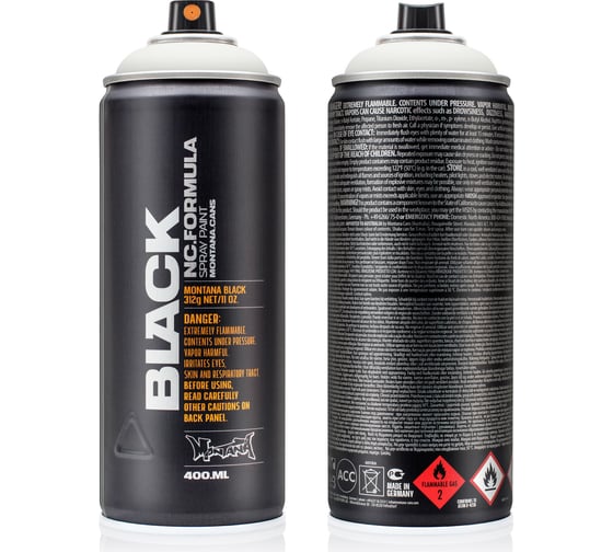 Изображение товара Краска MONTANA BLACK светло-серая, 0.4 л 7010 BLK