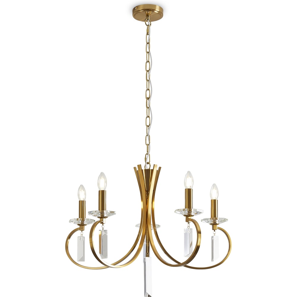 Изображение товара Подвесной светильник Freya FR2040PL-05BS стиль модерн металлизированный диаметр 67 см