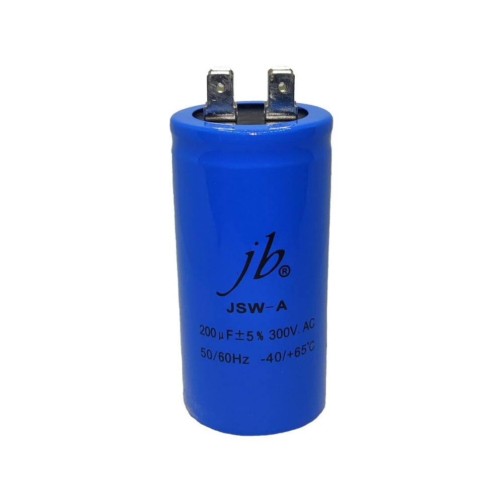 Изображение товара Конденсатор пусковой JB Capacitors 200мкФ, 300В, 40х80, JSW-A