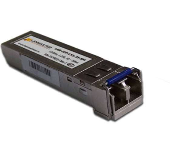 Изображение товара Модуль LANMASTER SFP SX 0.55км, MM, dual core, 1.25Gbps, duplex LC, DDM, Cisco LAN-SFPi-SX1.25-MM