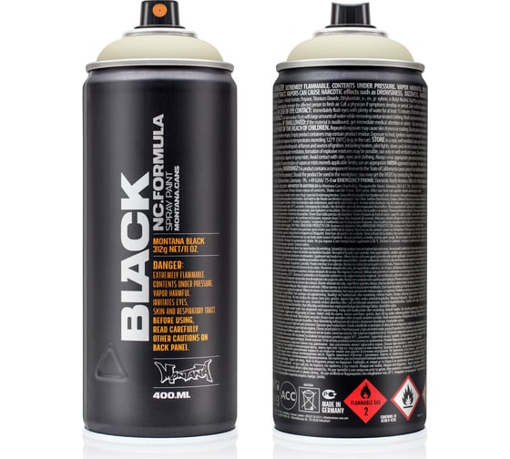 Изображение товара Краска MONTANA BLACK сливочно-серая, 0.4 л 6905 BLK