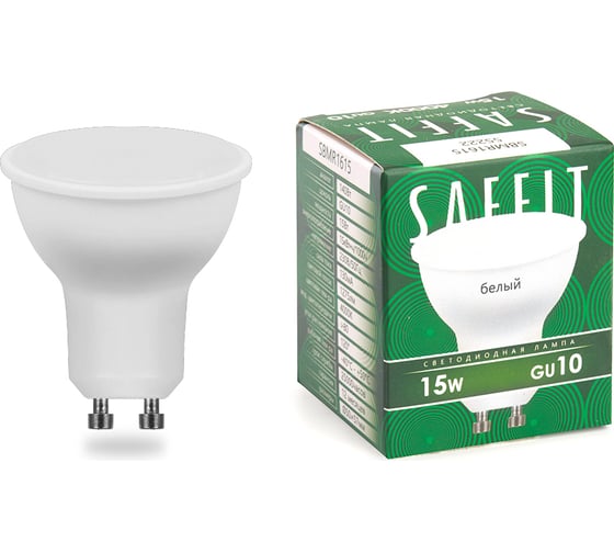 Изображение товара Светодиодная лампа SAFFIT SBMR1615 MR16 GU10 15W 4000K, 55222