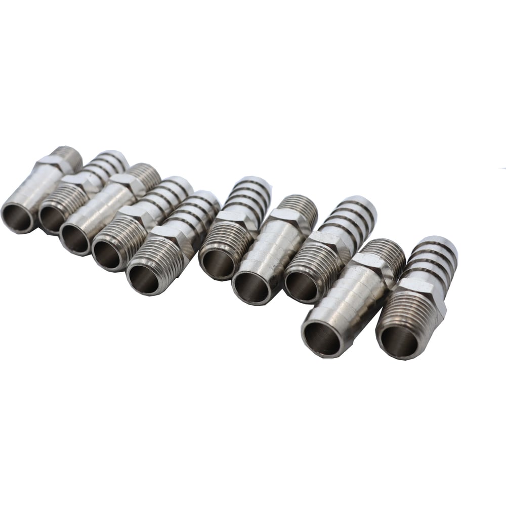 Изображение товара Фитинг елочка KraftWell 13 мм с резьбой M1/4, 10 штук