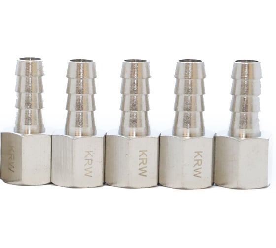 Изображение товара Фитинг елочка KraftWell 10 мм - F1/4, 5 шт KRW-TF1014F-5