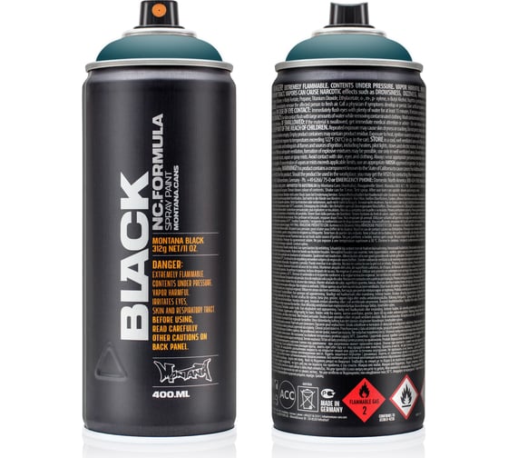 Изображение товара Краска MONTANA BLACK нептун, 0.4 л 6170 BLK