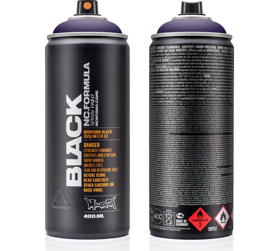 Изображение товара Краска MONTANA BLACK фиолетовый космос, 0.4 л 4182 BLK