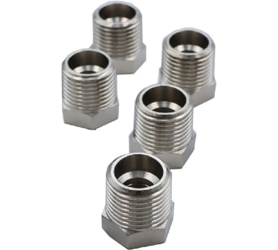 Изображение товара Переходник резьбовой KraftWell M1/2 - F1/4, 5 шт KRW-TF12M14F-5