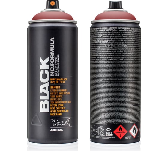 Изображение товара Краска MONTANA BLACK ржавчина, 0.4 л 8080 BLK