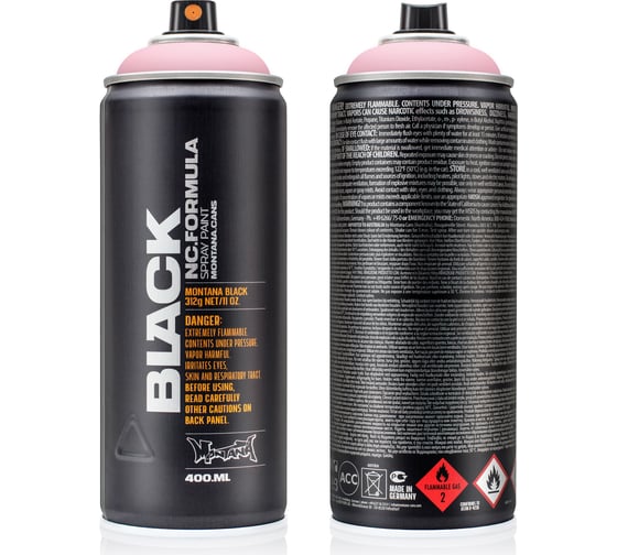 Изображение товара Краска MONTANA BLACK светло-розовая, 0.4 л 3100 BLK