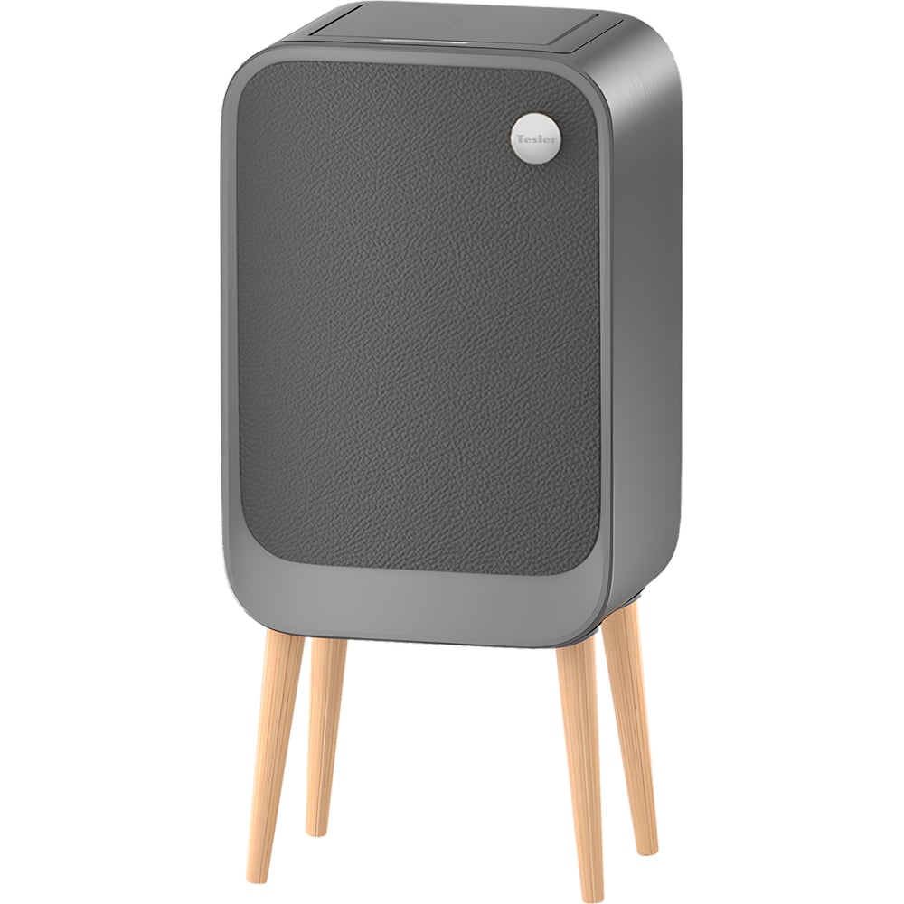 Изображение товара Сенсорное ведро для мусора TESLER STB-2013 LEATHER 20 литров серое