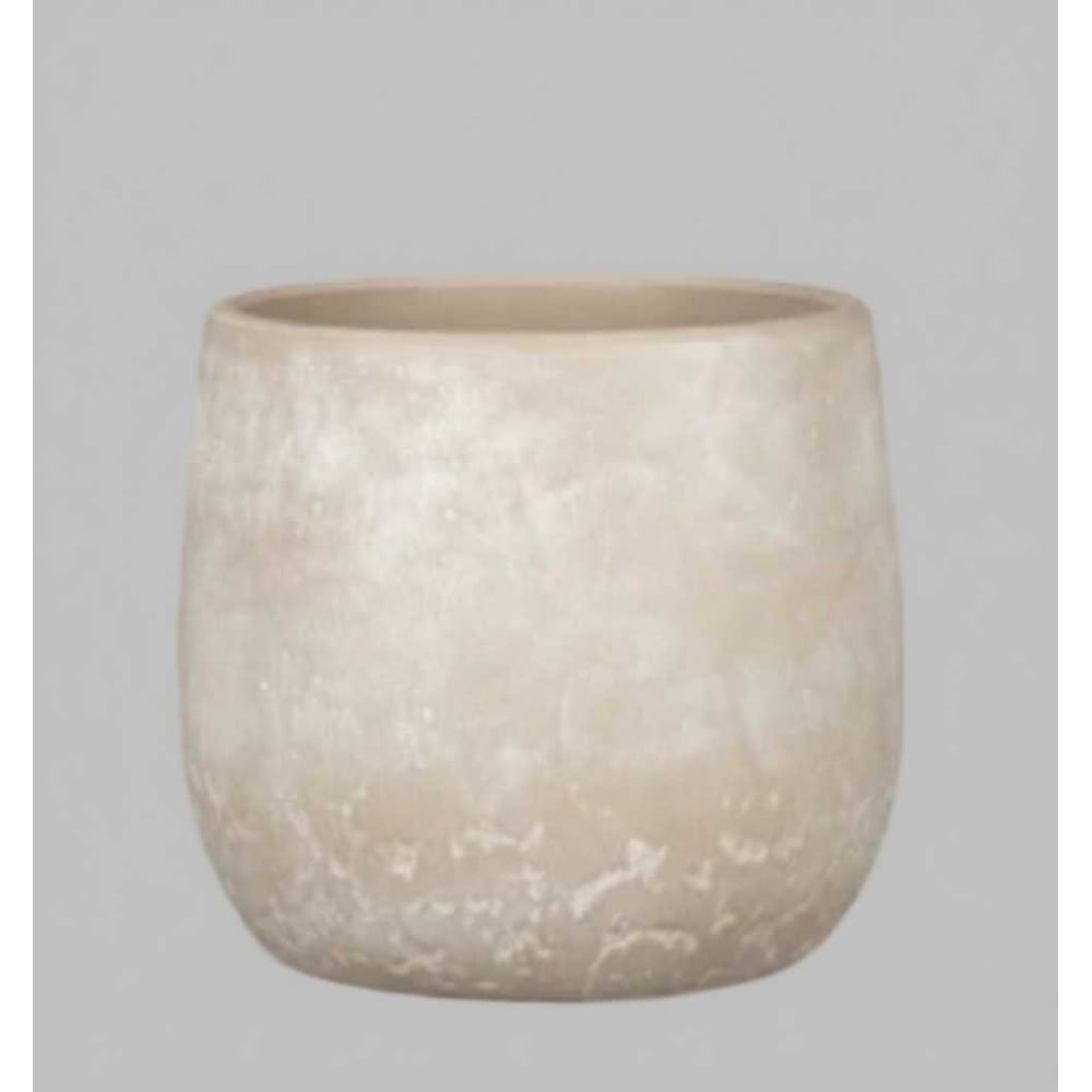 Изображение товара Керамическое кашпо Scheurich Washed Cream D13 см для цветов и растений
