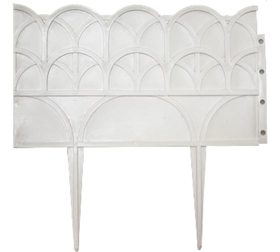 Изображение товара Бордюр ФлораПласт №2 13 секций 14*310см белый 014058