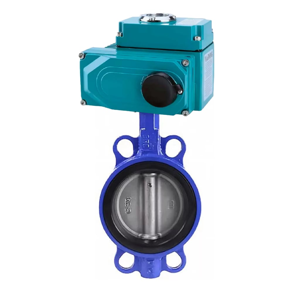 Изображение товара Затвор DN.ru GG25-316L-NBR Ду125 Ру16 электропривод 24В