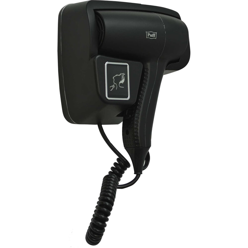 Изображение товара Настенный фен Puff 1201Bl черный мощность 1200 Вт двухрежимный