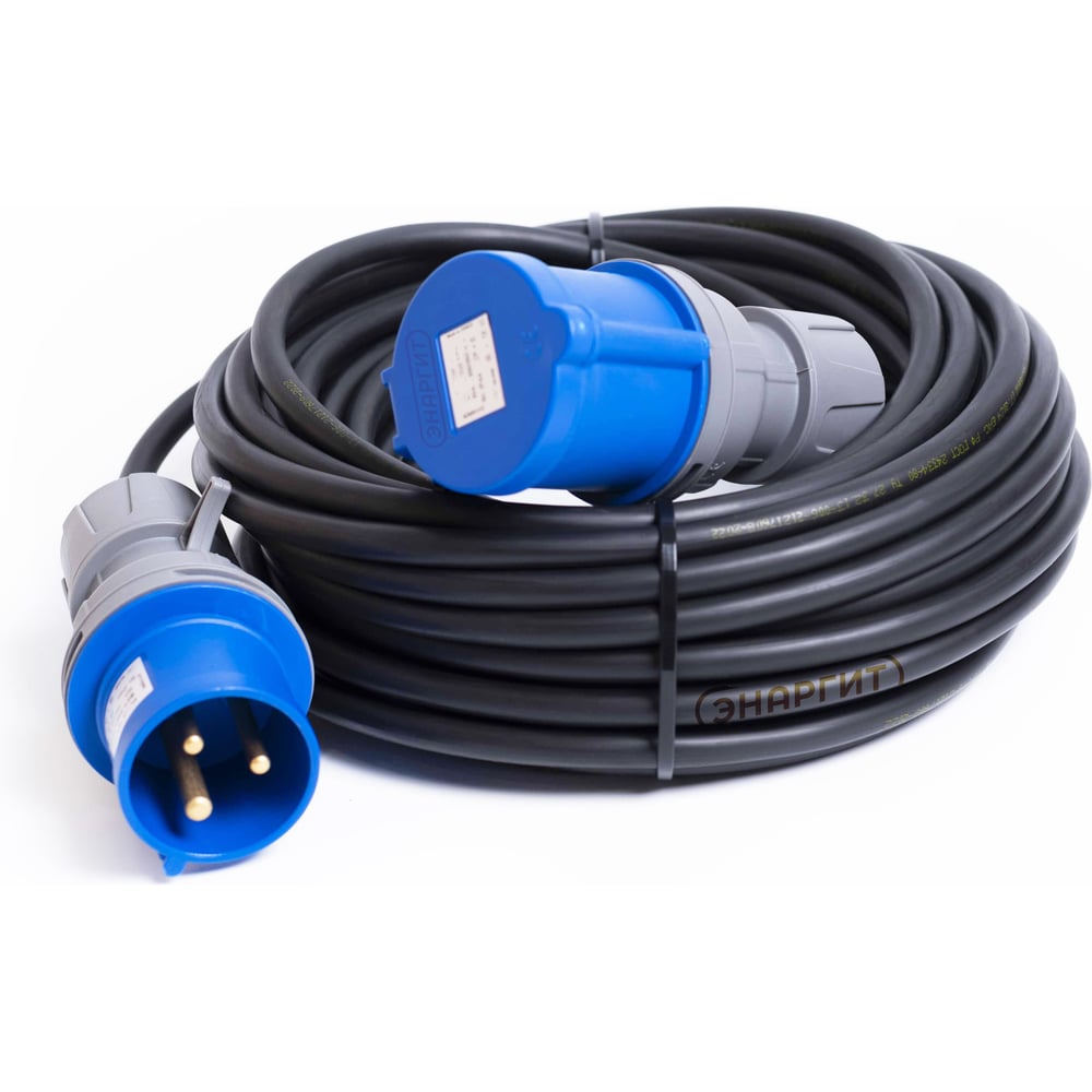 Изображение товара Промышленный удлинитель Энаргит КГтп-ХЛ 3х4 30м IP44 с розеткой 32А