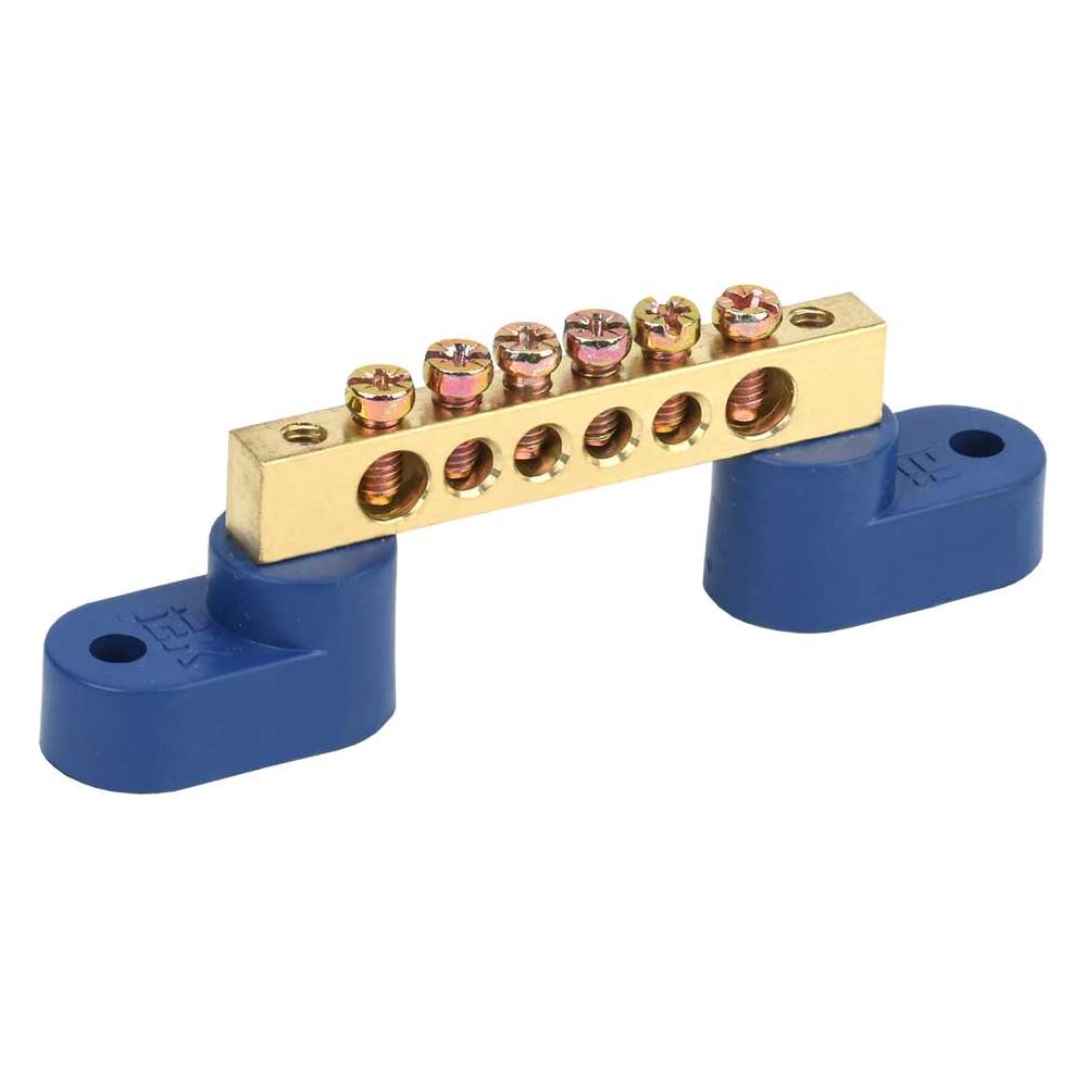 Изображение товара Шина нулевая КЗОЦМ 6х9мм 6/2 для подключения проводников