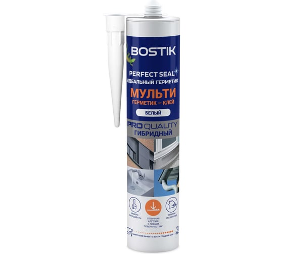 Изображение товара Идеальный герметик Bostik Perfect Seal Мульти белый, 280 мл 50035121